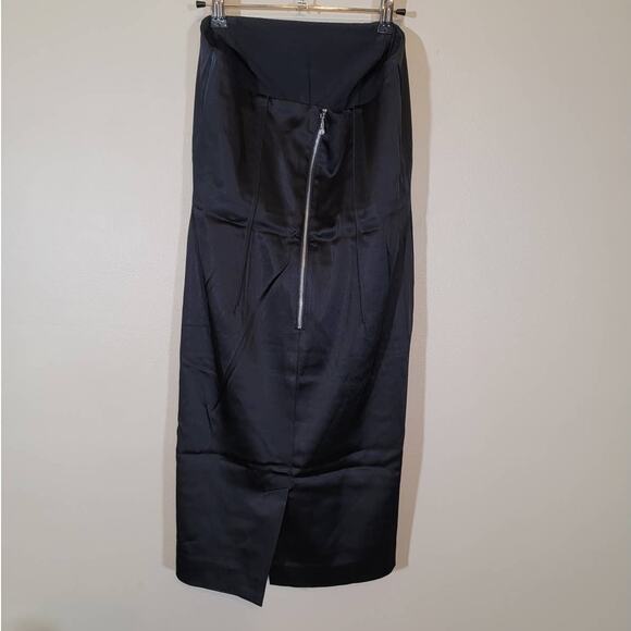 Ann Taylor Women's Strapless A Line Mini Cocktail Dress Fully Lined Black Size 6 - Picture 2 of 8